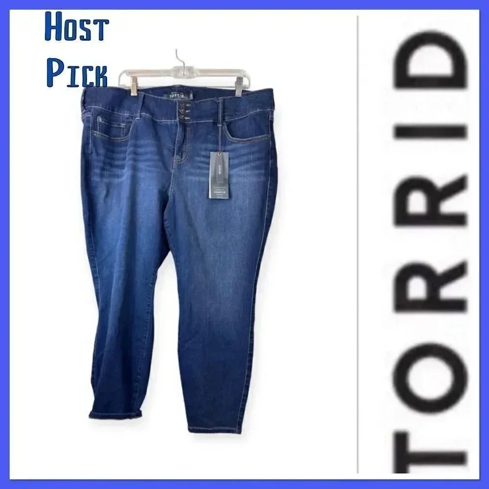 🔥Host Pick 🔥NWT Torrid Jeggings blue denim Jeans size 22XS